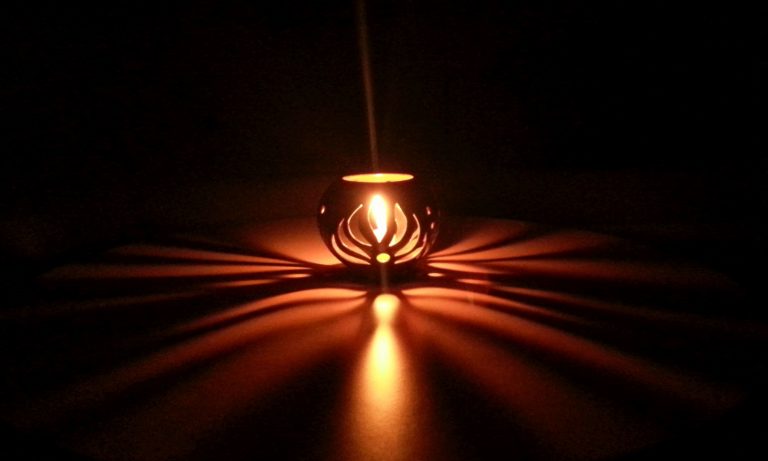 Kerze, Keramik, Lampe