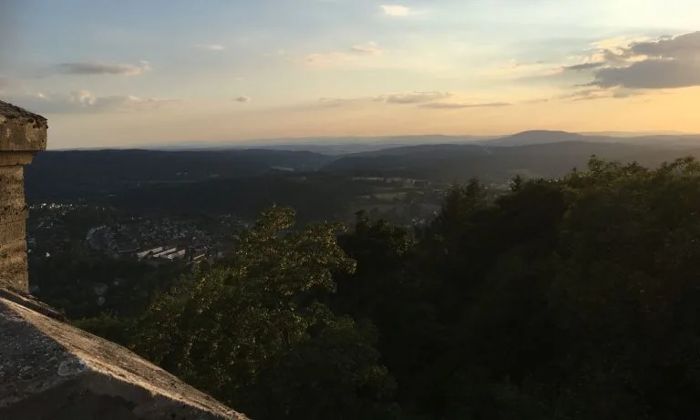 Sonnenuntergang auf dem Bismarkturm, Suhl