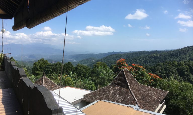 Adila Warung, Munduk - Aussicht von Terrasse
